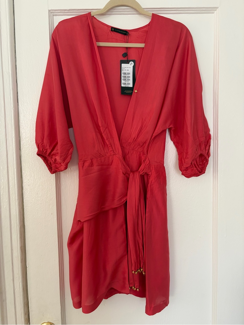Vix Paula Hermanny Solid Thami Short Coral Dress Size S (38/4)